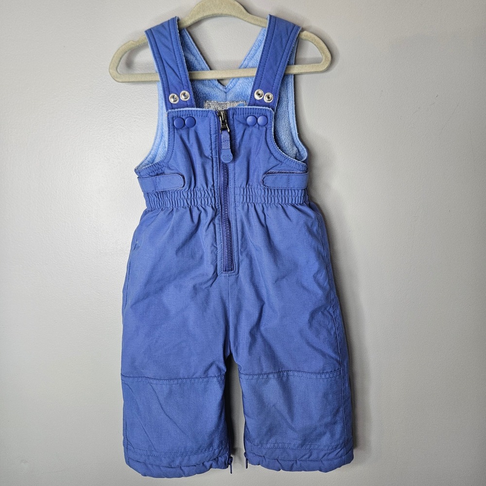 The Childrens Place Blue Snow Bibs Infant 6-9 Months PLC Sports All Weather Zip